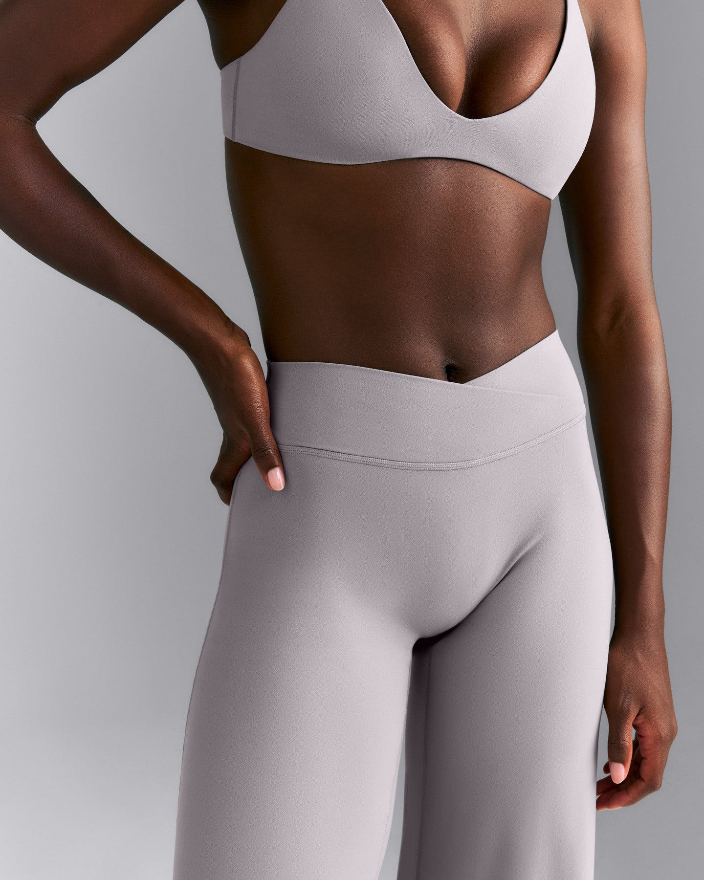 SoftMotion™ Wrap Straight Leg Pants New Branding | Zinc Gray