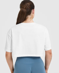 Classic Oner Graphic Crop Lightweight T-Shirt | White