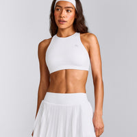 EasyLift™ High Neck Sports Bra | White