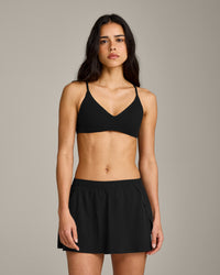 EasyLift™ Ultra Minimal Bralette with Gray Logo | Black