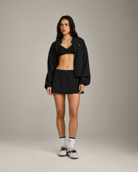 EasyLift™ Ultra Minimal Bralette with Gray Logo | Black