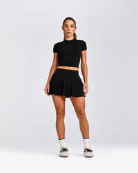 Oner Seamless Fitted Top | Black