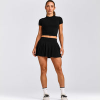 Oner Seamless Fitted Top | Black