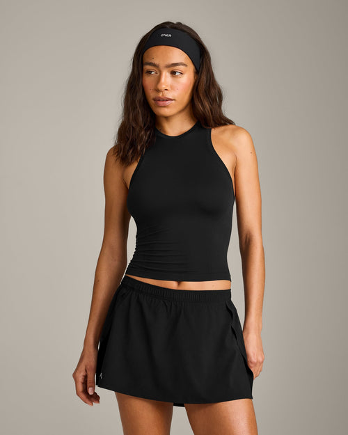 Oner Seamless Fitted Tank Top | Black