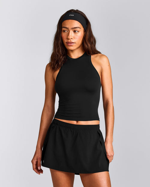 Oner Seamless Fitted Tank Top | Black