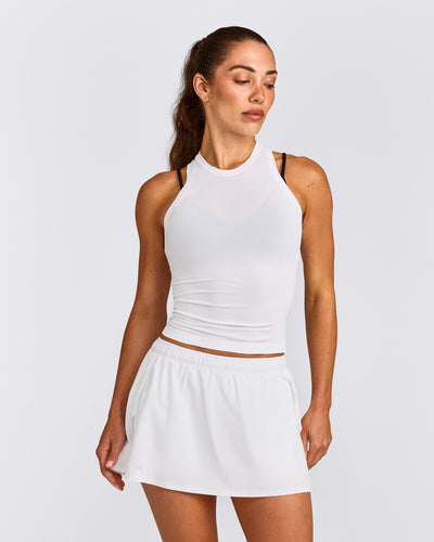 Oner Seamless Fitted Tank Top | White