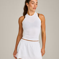 Oner Seamless Fitted Tank Top | White