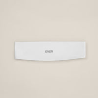 SoftMotion™ Headband with Gray Logo | White