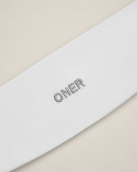 SoftMotion™ Headband with Gray Logo | White