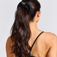 SoftMotion™ Scrunchie with Gray Logo | Black