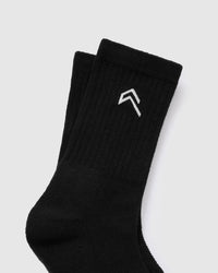 Crew Socks 3 Pack | Black