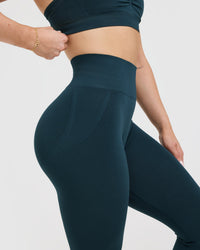 Effortless Seamless Leggings | Oil Blue