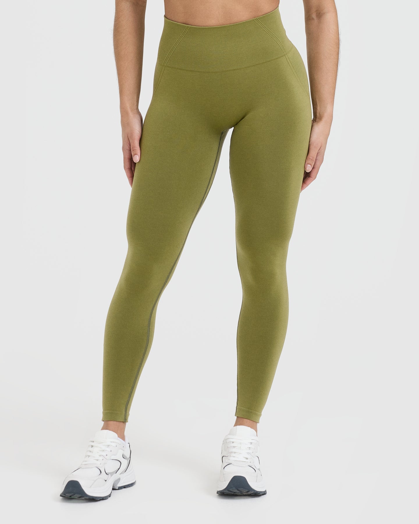 Seamless Gym Leggings - Olive Green Women's