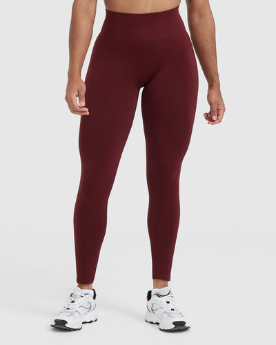 HIGH WAISTED SPORTS LEGGINGS - WOMEN - ROSEWOOD | Oner Active US