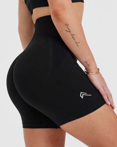 WOMENS BLACK HIGH WAISTED SHORTS | Oner Active US