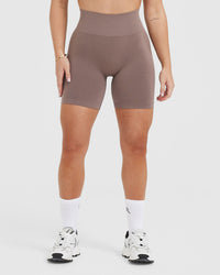 Effortless Seamless Shorts | Washed Cool Brown