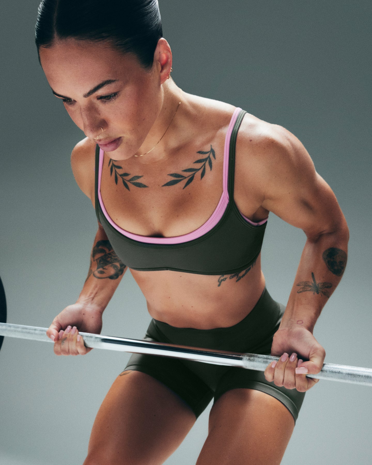 EnhanceLift™ Seamless Minimal Bralette New Branding | Dark Khaki