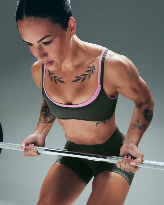 EnhanceLift™ Seamless Minimal Bralette New Branding | Dark Khaki