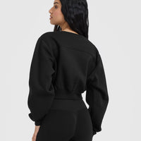 Foundations Crop Sweatshirt | Black