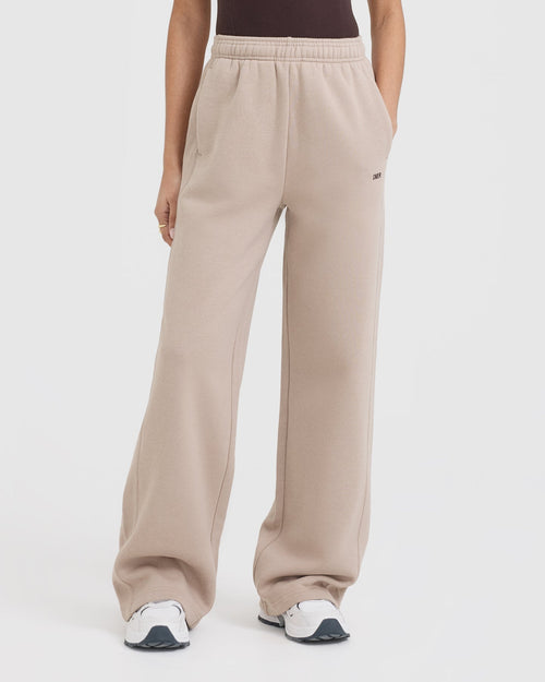 Oner Modal Foundations Straight Leg Joggers | Mushroom Brown