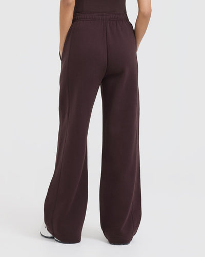 Foundations Straight Leg Sweatpants | Plum Brown