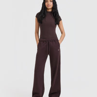 Foundations Straight Leg Sweatpants | Plum Brown