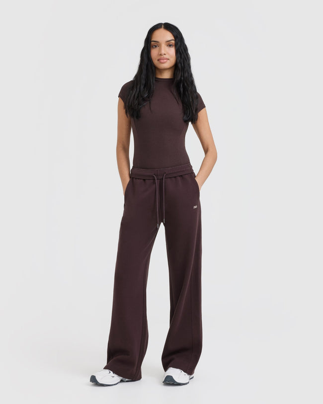 Foundations Straight Leg Sweatpants | Plum Brown