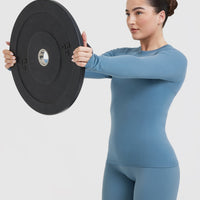 Go To Seamless Fitted Long Sleeve Top | Moonstone Blue