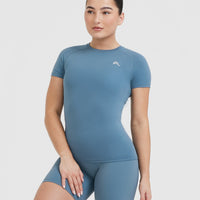 Go To Seamless Fitted Top | Moonstone Blue