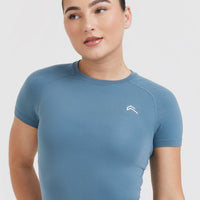Go To Seamless Fitted Top | Moonstone Blue