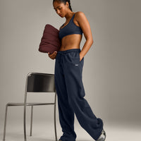 EffortlessLift™ Square Neck Sports Bra with Gray Logo | True Blue