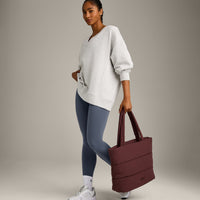 Cotton Vintage Lounge V Neck Sweatshirt | Light Gray Marl