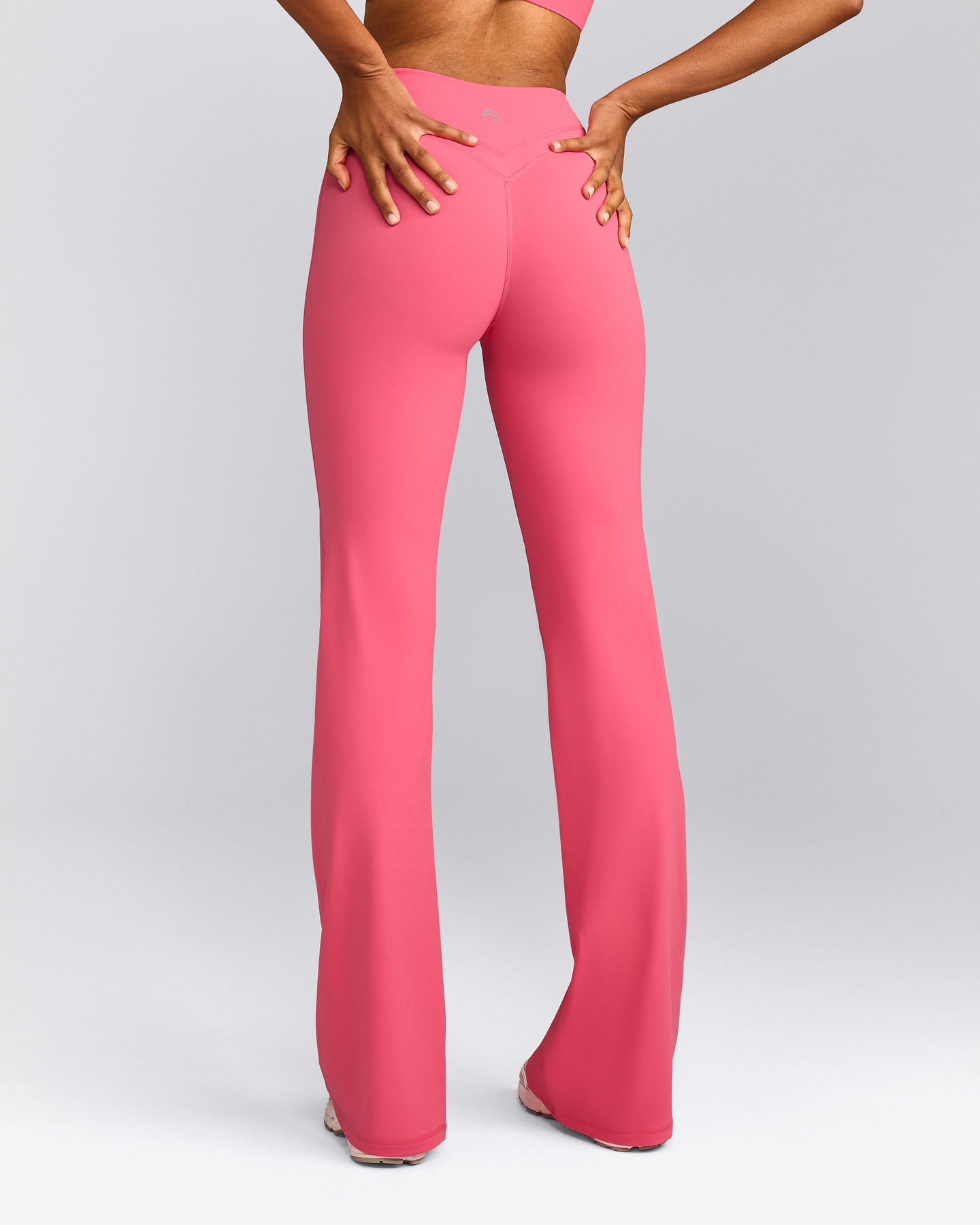 UnifiedMove™ Wrap Flared Pants with Reflective Logo | Hot Girl Pink