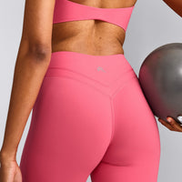 UnifiedMove™ Wrap Flared Pants with Reflective Logo | Hot Girl Pink