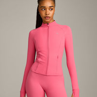 UnifiedMove Pocket Jacket with Reflective Logo | Hot Girl Pink