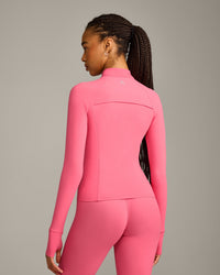 UnifiedMove Pocket Jacket with Reflective Logo | Hot Girl Pink