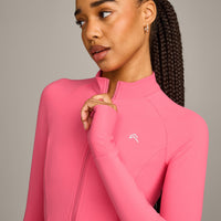 UnifiedMove Pocket Jacket with Reflective Logo | Hot Girl Pink