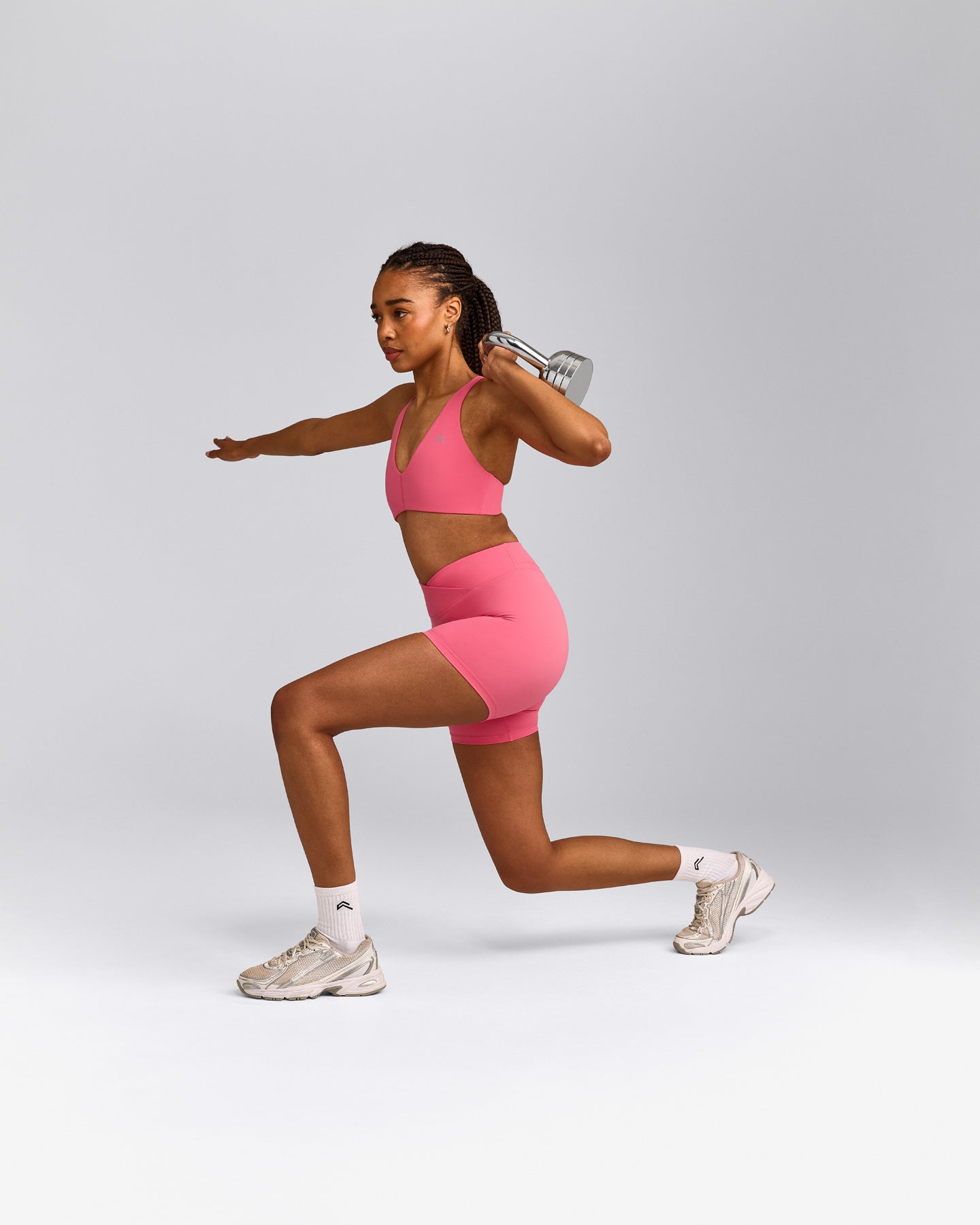 UnifiedMove™ Wrap Shorts 6" with Reflective Logo | Hot Girl Pink