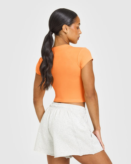 Cotton Icon Baby T-Shirt | Apricot Orange