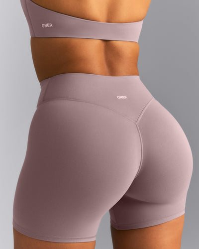 SoftMotion™ High Waisted Shorts 6" New Branding | Dusty Purple