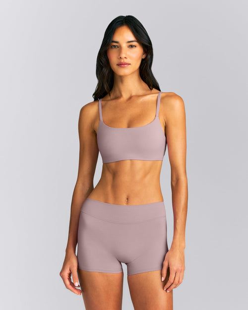 SoftMotion™ Strappy Sports Bra | Dusty Purple