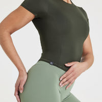 Mellow™ Soft Mid Short Sleeve T-Shirt | Khaki