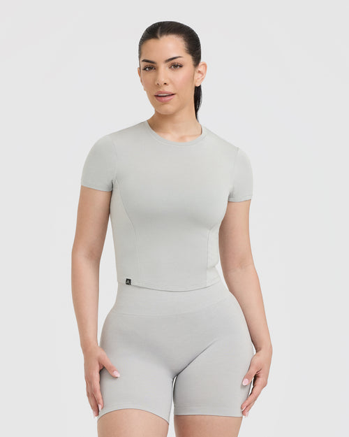 Mellow™ Soft Mid Short Sleeve T-Shirt | Light Grey