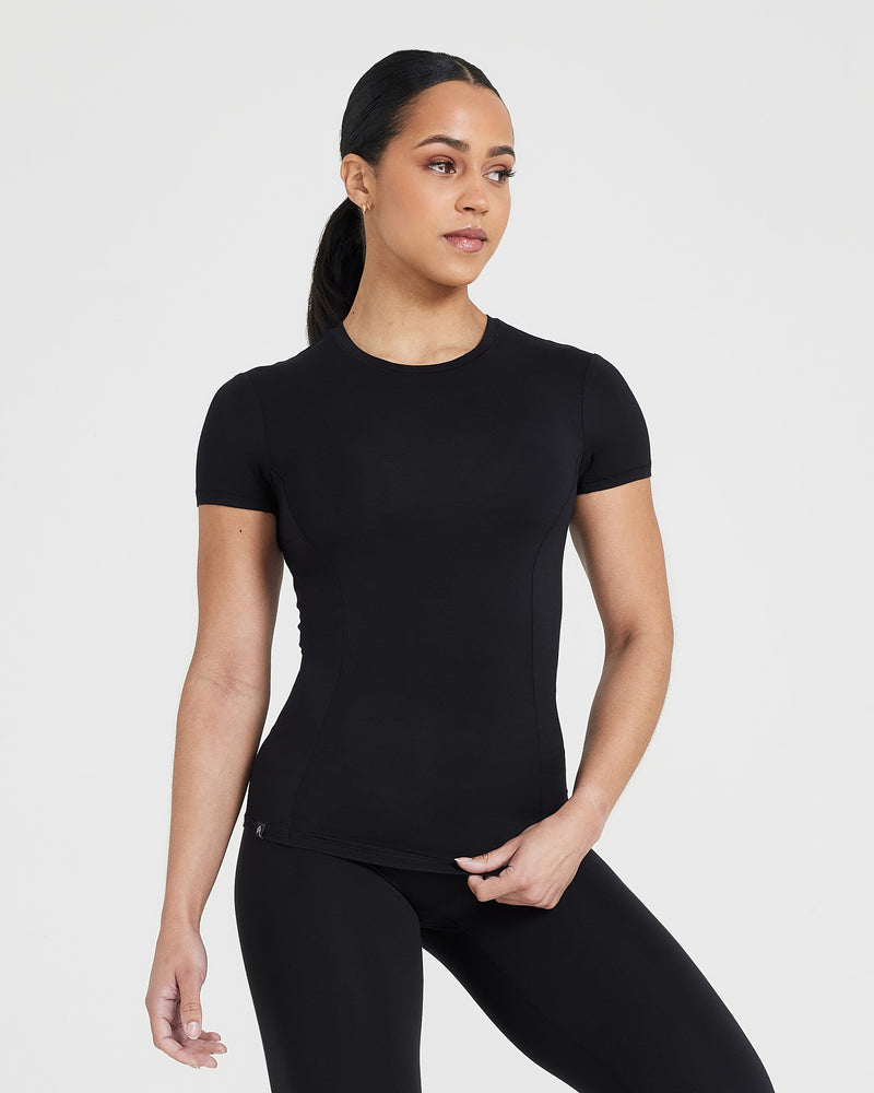 Yoga girl Cap Sleeve black