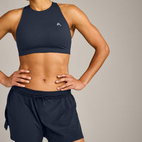 AirMove™ Lined Shorts 4" with Pocket and Reflective Logo | True Blue
