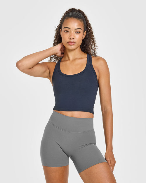Oner Modal Cotton Fitted Mid Vest | True Blue