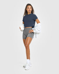 Cotton Relaxed T-Shirt | True Blue