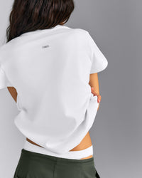 Regular Cotton Short Sleeve T-Shirt | White
