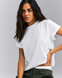Regular Cotton Short Sleeve T-Shirt | White