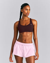 EasyLift™ Cross Back Sports Bra New Branding | Plum Brown